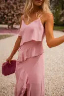 Dusty Pink Romane Dress