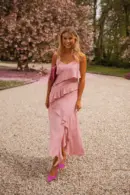 Dusty Pink Romane Dress