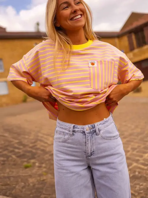 Yellow and Pink Haly T-Shirt